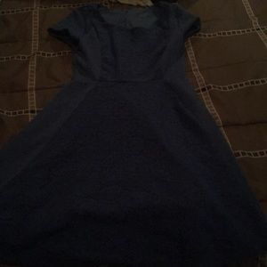 A blue dress